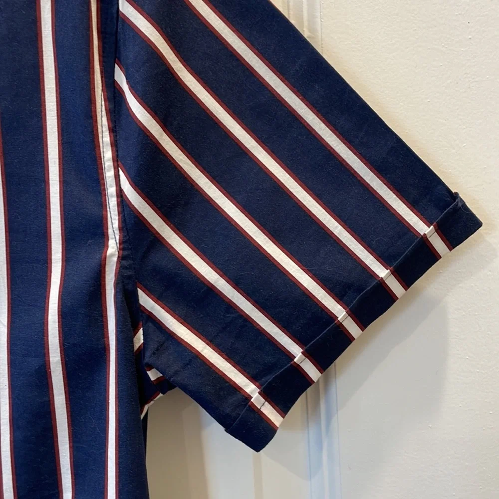 Topman Muscle Fit Men’s Short Sleeve Button Down Shirt M - Picture 8 of 9